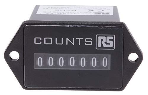 RS PRO Zähler Digital 7-stellig, Impuls, max. 10Hz, 24 V dc, 0 → 9999999 von RS PRO