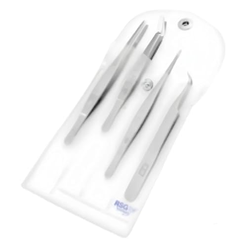 RSG Edelstahl Pinzetten-Set, 4-Teilig von RSG