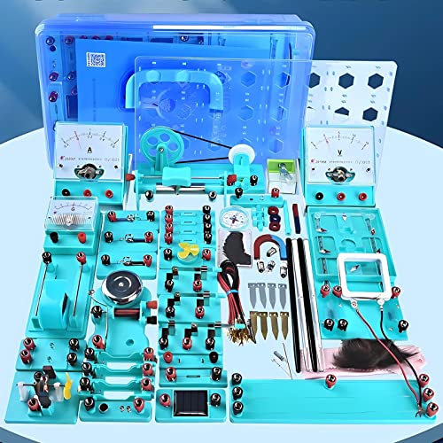 Physik Baukasten Elektrobaukasten für Kinder mit Anleitung in Deutsch, Physik Elektrizität und Magnetismus Experimente Kit Experimentierkasten für Junior, Senior High School Schüler von RSHJD