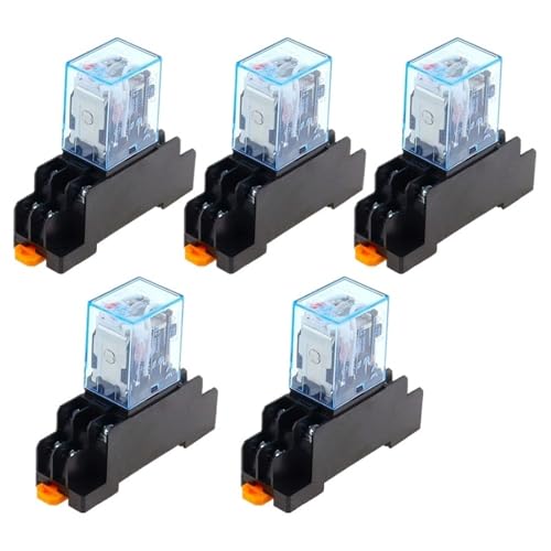 5set 220V 10A Coil Power Relay DPDT LY2NJ HH62P HHC68A-2Z With Socket Base(AC,36V) von RTCVHJF