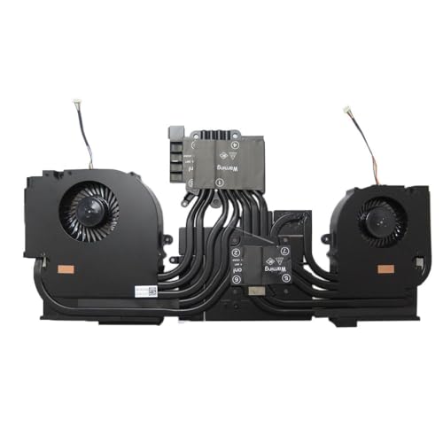 RTDPART Laptop CPU-/GPU-Lüfter & Kühlkörper für CLEVO X17SN X170SM X170SM-G RTX20 6-31-X17SN-100 BS6812MS U4N U4P 4-polig, DC 12 V, 0,55 A, Neu von RTDPART
