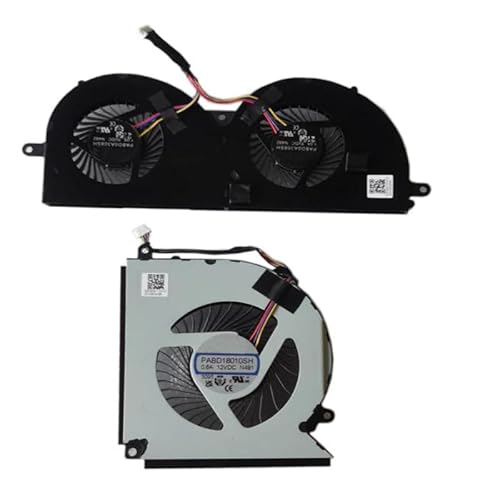 RTDPART Laptop CPU GPU Lüfter Für MSI PABD18010SH-N491 PABD18010SH-N492 PABD18010SH N491 N492 Neue von RTDPART