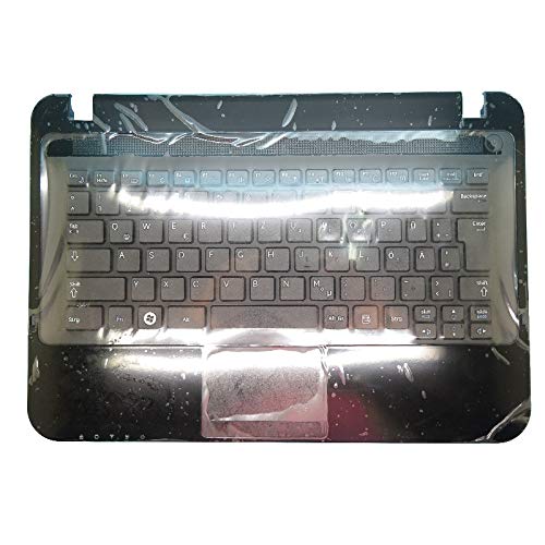 RTDPART Laptop PalmRest & Tastatur Für Samsung X125 X123 X180 Deutschland GR BA75-02606C BA59-02808C 9Z.N4PSN.B0G BA96-04869H Mit TouchPad-Lautsprecher Neu von RTDPART