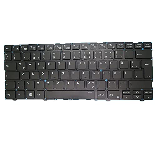 RTDPART Laptop mit Backligit -Tastatur für Clevo NL40CU NL40GU NL40LU NL40MU NL40MU1 NL40MU2 NL41CU NL41GU NL41LU NL41MU NL41MU1 NL41MU2 Deutsch Gr n. von RTDPART