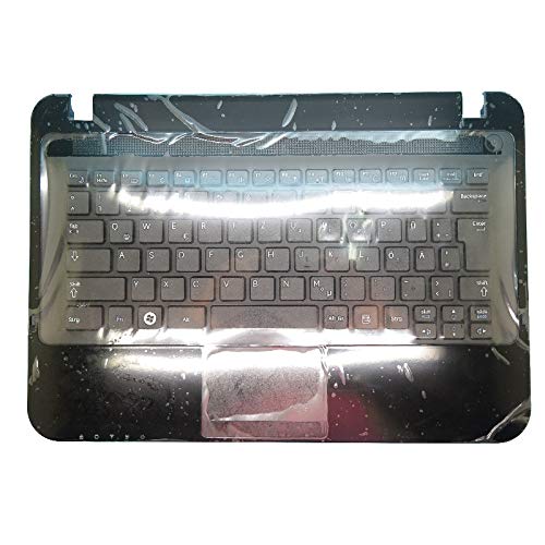 RTDpart Laptop PalmRest & Tastatur für Samsung X125 X123 X180 Germany GR BA75-02606C BA59-02808C 9Z.N4PSN.B0G BA96-04869H mit Touchpad-Lautsprecher von RTDpart