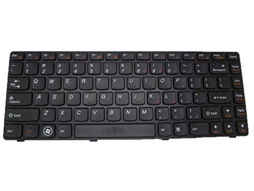 RTDpart Laptop-Tastatur für Lenovo Y480 Y480A Y480M Y480N Y485 Y485P English US OEM MB290012 Y480-US mit schwarzem Rahmen von RTDpart