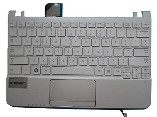RTDpart Notebook Handauflage und Tastatur für Samsung NC110 NC110P NC108 NC108P NC111 NC111P NC210 NC215 English US 9Z.N7CSN.101 mit Touchpad Lautsprecher, Weiß von RTDpart
