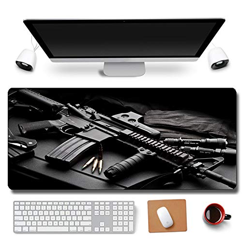 Daisy House 31.5"x11.8" Cool Non-Slip Rubber Extended Large Game Mouse Pad Computer Keyboard Mouse Mat PC Accessories (AK47) von RTGGSEL
