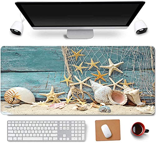 Daisy House 31.5"x11.8" Cool Non-Slip Rubber Extended Large Game Mouse Pad Computer Keyboard Mouse Mat PC Accessories (Starfish) von RTGGSEL