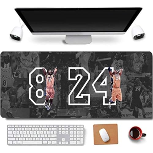 Mamba Kobe Gaming-Mauspad, 80 x 30 cm, rutschfest, Gummi, verlängert, groß, Schwarz XL 8-dunk 8&24 Mamba Kobe Gaming-Mauspad, 80 x 30 cm, rutschfest, Gummi, verlängert, groß, Schwarz XL 8-dunk 8&24 von RTGGSEL