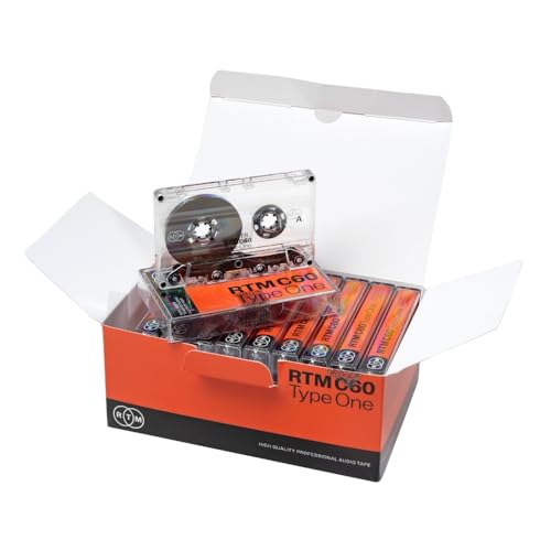 RTM C60 | Type 1 | 60-Minuten Low Noise Musikkassette | Studio Qualität | Ideal für Musikaufnahmen | 10er-Pack RTM C60 | Type 1 | 60-Minuten Low Noise Musikkassette | Studio Qualität | Ideal für Musikaufnahmen | 10er-Pack von RTM Industries