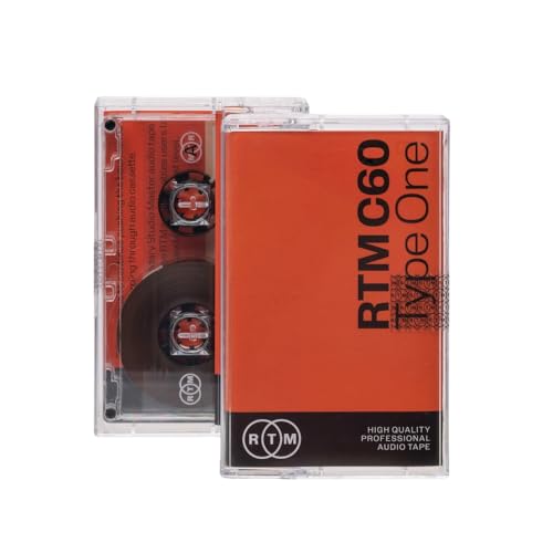 RTM C60 | Type 1 | 60-Minuten Low Noise Musikkassette | Studio Qualität | Ideal für Musikaufnahmen | Einzelkassette von RTM Industries