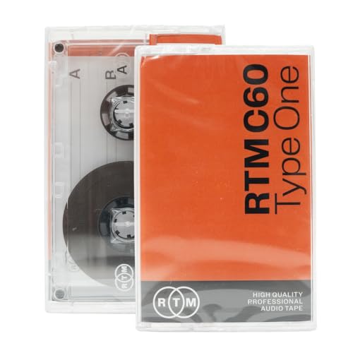 RTM C60 | Type 1 | 60-Minuten Low Noise Musikkassette | Studio Qualität | Ideal für Musikaufnahmen | Einzelkassette RTM C60 | Type 1 | 60-Minuten Low Noise Musikkassette | Studio Qualität | Ideal für Musikaufnahmen | Einzelkassette von RTM Industries