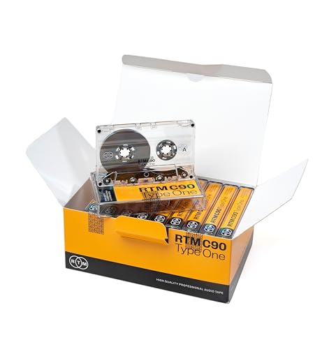 RTM C90 | Type 1 | 90-Minuten Low Noise Musikkassette | Studio Qualität | Ideal für Musikaufnahmen | 10er-Pack von RTM Industries