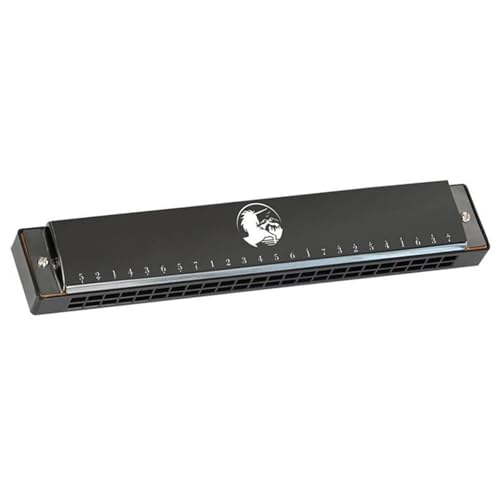 24 Loch C Tonart Polyphone Diatonische Mundharmonika Langlebig(Voice Black) von RTNGFHYT