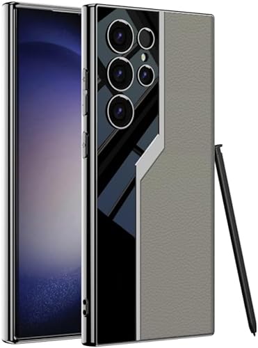 RTOBOA Ultradünne Handyhülle für Samsung Galaxy S24/S24 Plus/S24, ultradünn, einfarbig, galvanisiert, einfache Business-Schutzhülle (Lila, S24Plus) von RTOBOA