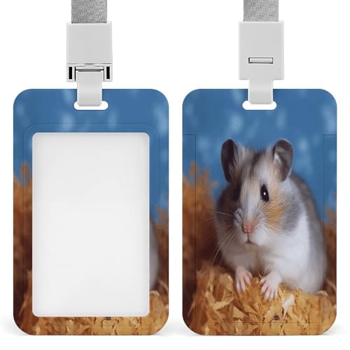 Ausweishalter, lustiger Ausweishalter, langlebiger Hamsterdruck, für Büro von RTSEBVN