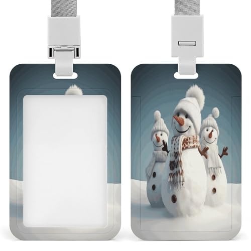 Ausweishalter, lustiger Ausweishalter, langlebiger Schneemann-Druck, für Büro von RTSEBVN