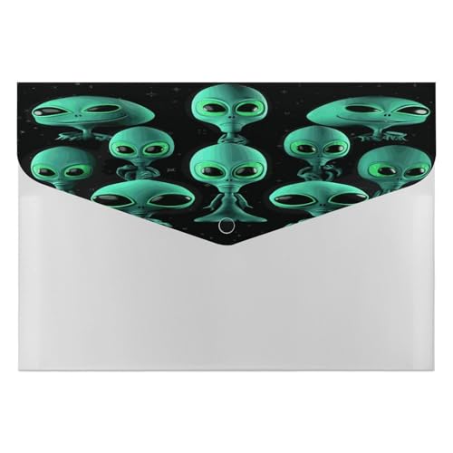 Dokumentenmappen, tragbar, Aliens, Druck-Datei-Aufbewahrungstasche, robuster Ordner, Organizer für Zuhause oder Büro Dokumentenmappen, tragbar, Aliens, Druck-Datei-Aufbewahrungstasche, robuster Ordner, Organizer für Zuhause oder Büro von RTSEBVN