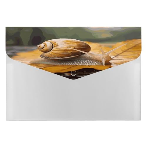 Dokumentenmappen, tragbar, Schnecke in Blättern, Druck-Datei-Aufbewahrungstasche, robuster Ordner, Organizer für Zuhause oder Büro Dokumentenmappen, tragbar, Schnecke in Blättern, Druck-Datei-Aufbewahrungstasche, robuster Ordner, Organizer für Zuhause oder Büro von RTSEBVN