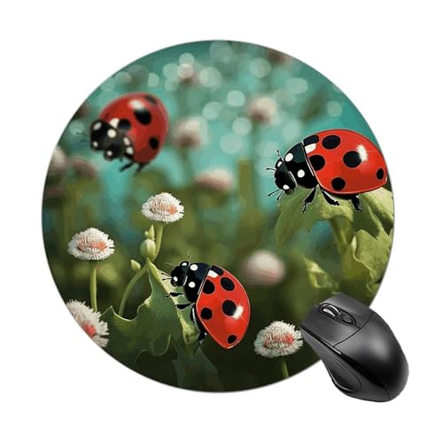 Mauspad, lustige Naturlandschaft, rund, Gummiunterseite, kleines Mauspad oder Büro und Zuhause Mauspad, lustige Naturlandschaft, rund, Gummiunterseite, kleines Mauspad oder Büro und Zuhause von RTSEBVN