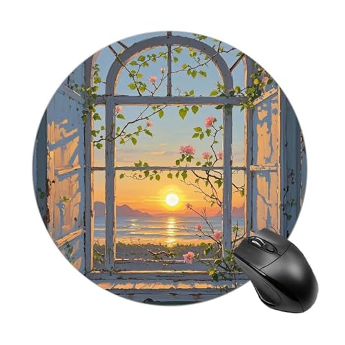 Mauspad mit lustigem Aufdruck "When The Sun Goes" Round Mousepad Rubber Base Small Mousepad Or Office & Home Mauspad mit lustigem Aufdruck "When The Sun Goes" Round Mousepad Rubber Base Small Mousepad Or Office & Home von RTSEBVN