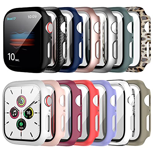 RTong Schutzhülle für Apple Watch 40 mm Serie 6/5/4/SE, vollständige Abdeckung, harter Polycarbonat, ultradünn, für iWatch, 40 mm Zubehör, 14 Stück RTong Schutzhülle für Apple Watch 40 mm Serie 6/5/4/SE, vollständige Abdeckung, harter Polycarbonat, ultradünn, für iWatch, 40 mm Zubehör, 14 Stück von RTong