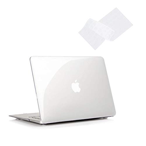 MacBook Pro 13 Hülle 2012 2011 2010 2009 Release A1278, Ruban Hard Case Shell Cover und Keyboard Skin Cover für Apple MacBook Pro 13 Zoll mit CD-ROM - Kristallklar von RUBAN