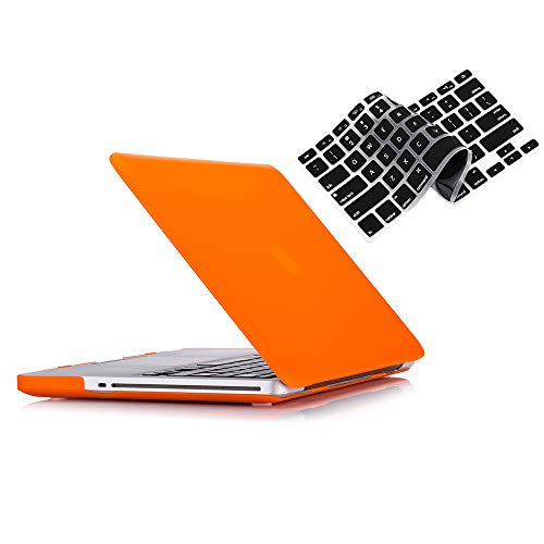 RUBAN Case Compatible with MacBook Pro 13 inch 2012 2011 2010 2009 Release A1278, Plastic Hard Case Shell and Keyboard Cover for Older Version MacBook Pro 13 Inch with CD-ROM - Orange von RUBAN