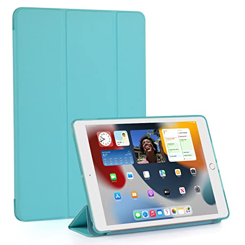 RUBAN Hülle für iPad 9./8./7. Generation 10.2 Zoll Hülle 2021/2020/2019 Smart Stand Schutzhülle Cover (Türkis) von RUBAN