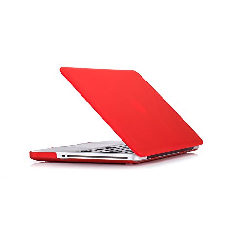 RUBAN MacBook Pro 13 Hülle 2019 2018 2017 2016 Release A2159 A1989 A1706 A1708 Kunststoff-Hartschalenhülle für das neueste MacBook Pro 13 Zoll Rot rot Older Pro 13" with CD-ROM A1278 von RUBAN