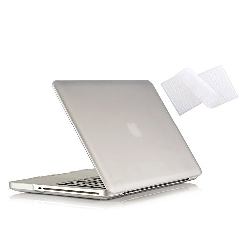 RUBAN Nur kompatibel mit MacBook Pro 15 Zoll 2011 2010 2009 A1286, Kunststoff-Hartschale und Tastaturabdeckung für ältere MacBook Pro 15 Zoll mit CD-ROM, Frost Clear von RUBAN