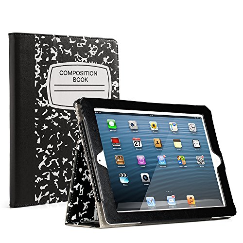 RUBAN Schutzhülle für iPad 2 / 3 / 4 (altes Modell) 9,7 Zoll Tablet – [Eckenschutz] Slim Fit Smart Stand Schutzhülle Auto Sleep/Wake, Notebook Schwarz von RUBAN