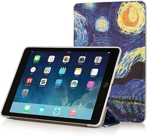 RUBAN iPad 9,7 Zoll 2017 Hülle – Ultra Slim Leichte Smart Shell Stand Cover mit Auto Wake / Sleep Funktion für Apple iPad 9,7 Zoll 2017 Release Tablet, Night Sky von RUBAN