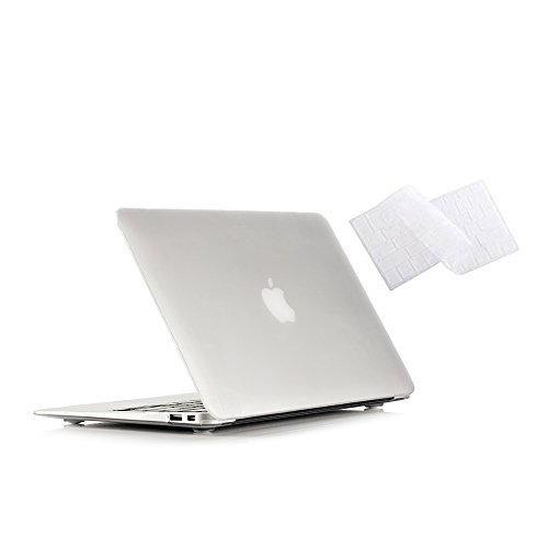 Ruban MacBook Air 13-Zoll-Tasche - Passend für frühere Generationen A1466/A1369, schlanke Hartschalen-Schutzhülle, Tastaturabdeckung, Frostweiß von RUBAN