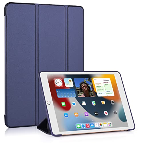 Ruban iPad 9,7 Zoll 2017 Hülle – Ultra Slim Leichte Smart Shell Stand Cover mit Auto Wake / Sleep Funktion für Apple iPad 9,7 Zoll 2017 Release Tablet, Marineblau von RUBAN