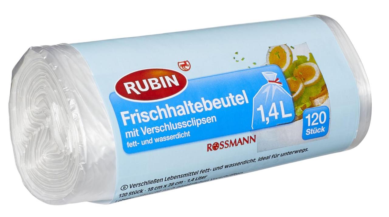 RUBIN Gefrierbeutel Polyethylen (PE) 1,4 l von RUBIN