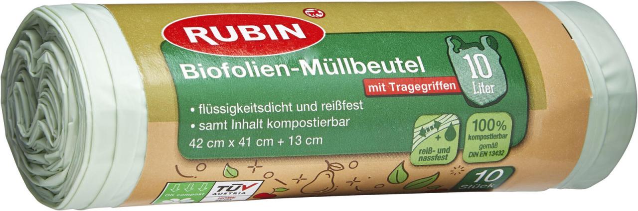 RUBIN Müllbeutel RUBIN Bio-Müllbeutel 10l/10St 10,0 l grün von RUBIN