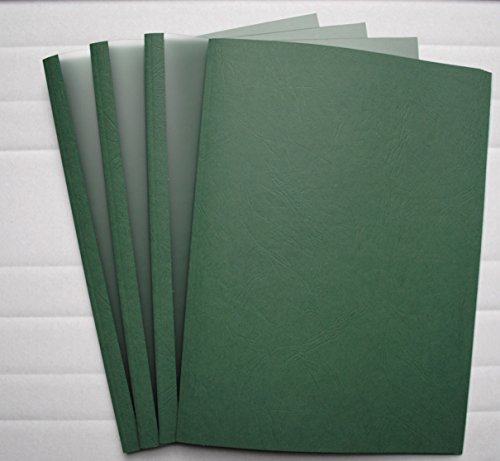 Thermobindemappen Lederstruktur grün/satiniert, VPE = 50 Stück (10,0 mm = 76-95 Blatt) von RUC