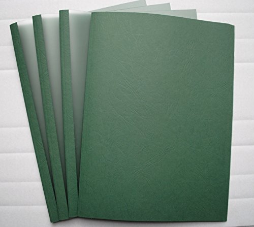 Thermobindemappen Leinenstruktur grün/satiniert, VPE = 50 Stück (3,0 mm = 21-30 Blatt) von RUC