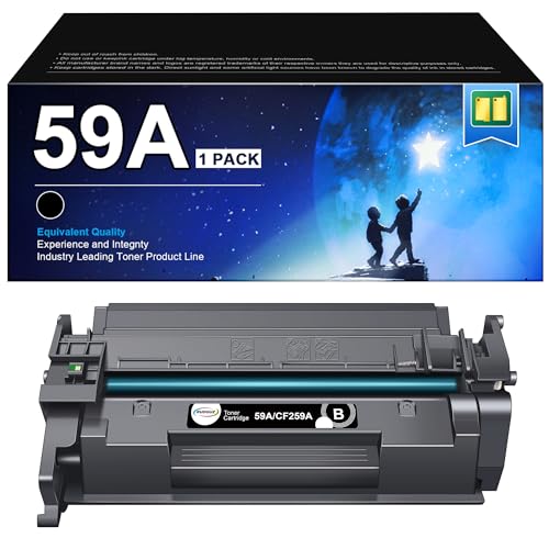 RUDGUZ CF259A 59A Toner (Mit Chip) Kompatibel für HP 59A Toner Schwarz 59X CF259X für HP Laserjet Pro MFP M428fdw Toner M428 M428fdn M428dw M404 M404dw M404dn M404n M304a M304 (Schwarz, 1er-Pack) von RUDGUZ