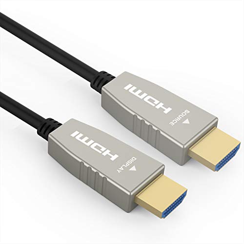 RUIPRO 4K Glasfaser HDMI Kabel 12 Meter 18Gbps 4K@60Hz ARC HDR10 Ultradünnes Flexibles HDMI 2.0b Kabel von RUIPRO