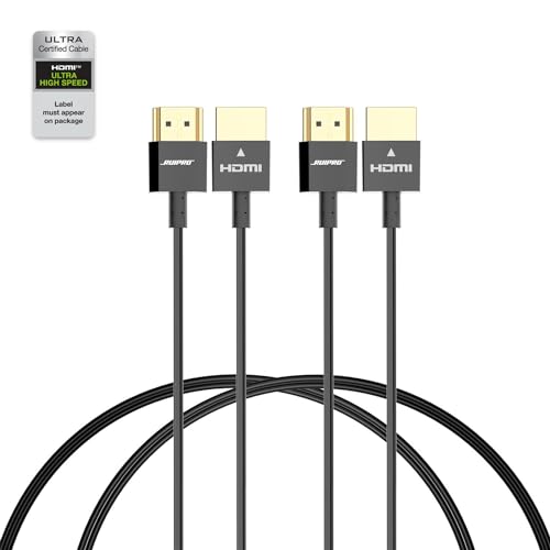 RUIPRO Zertifiziertes kurzes HDMI-Kabel, ultradünnes 8K HDMI 2.1-Kabel, 91 cm, 2 Stück, Ultra High Speed 48 Gbit/s, unterstützt 8K @ 60 Hz 4K @ 120 Hz, dynamisches HDR, eARC, kompatibel mit RUIPRO Zertifiziertes kurzes HDMI-Kabel, ultradünnes 8K HDMI 2.1-Kabel, 91 cm, 2 Stück, Ultra High Speed 48 Gbit/s, unterstützt 8K @ 60 Hz 4K @ 120 Hz, dynamisches HDR, eARC, kompatibel mit von RUIPRO