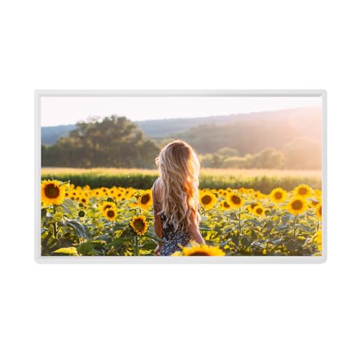 24-Zoll-27-Zoll-32-Zoll-Digital-Fotorahmen kann an der Wand montiert Werden, mit Bewegungssensor IPS-HD-Bildschirm, Vollbild-Fotorahmen mit Fernbedienung (Color : White, Size : 32 inches) von RUIRUME