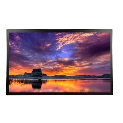 32-Zoll-WiFi-Digitalfotorahmen, 1920 * 1080 IPS-Full-HD-Bildschirm, unterstützt Mobiltelefonübertragung/Split-Screen-Wiedergabe/Zeitauflösungswiedergabe (Color : Black) von RUIRUME