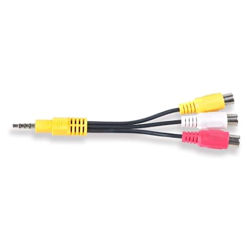 RUITEXUN 3,5 mm auf 3 Cinch-Kabel, Video-AV-Komponenten-Adapterkabel Ersatz für TCL TV, 3 RCA auf 3,5 mm AV-Eingangsadapter von RUITEXUN