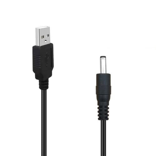 RUITEXUN USB auf DC 3,5 mm Kabel, 50 cm USB Typ A Stecker auf DC 3,5 mm x 1,35 mm Stecker, 5 V DC Netzkabel, Barrel Jack Plug Adapter Connector Ladekabel von RUITEXUN