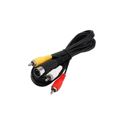 RUITROLIKER 1,8 m AV-Audio-Video-Composite-TV-Kabel, kompatibel mit Genesis 1/Mega Drive 1/Master System 1 von RUITROLIKER