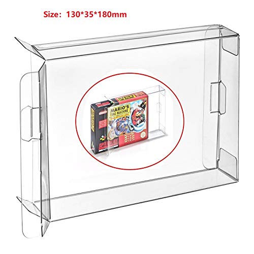 RUITROLIKER 10Pcs Clear Box CIB Hülse Schutzhülle für SNES N64 Spiele Patronen von RUITROLIKER