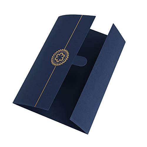 5 Stück Ehrenurkunde Urkundenmappe A4 Zertifikat Mappe Urkundenhülle Halter Hardcover Zertifikathülle Diplom Vergoldet Zeugnismappe Zeugnisse Abdeckung von RUIXIA